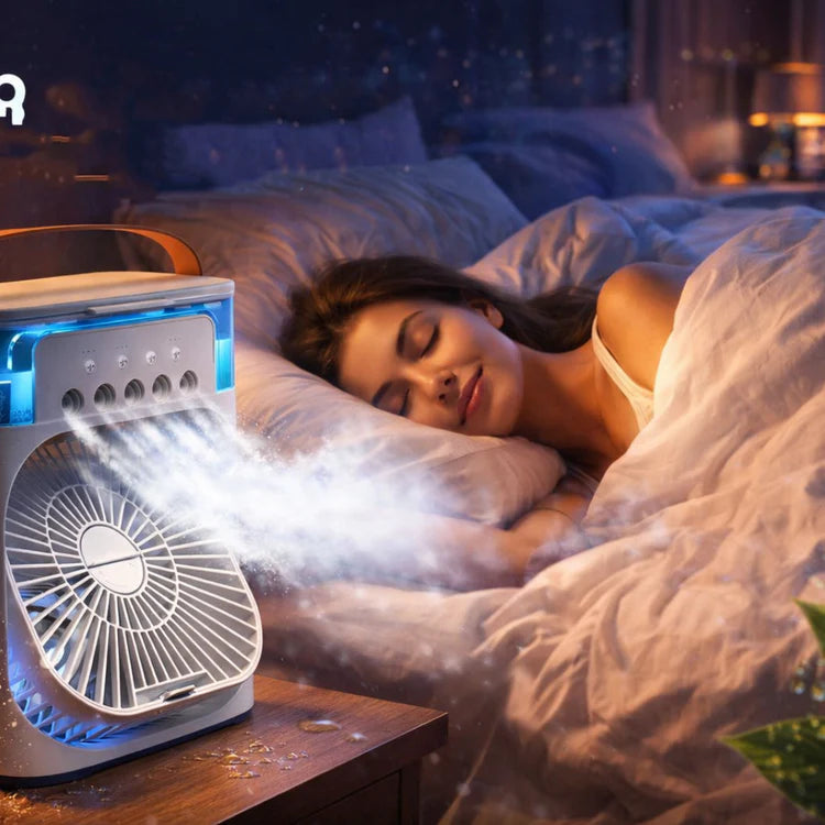 Portable Mini Air Cooler – 3-in-1 Fan, Cooler & Humidifier for Instant Cooling